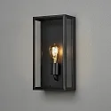 Konstsmide wall luminaire CARPI E27 IP44, black dimmable