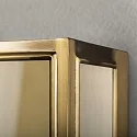 Konstsmide outdoor wall luminaire CARPI E27 IP44, brass dimmable