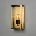 Konstsmide outdoor wall luminaire CARPI E27 IP44, brass dimmable