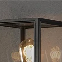 Konstsmide path light CARPI E27 IP44, brass, black dimmable