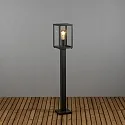 Konstsmide path light CARPI E27 IP44, brass, black dimmable