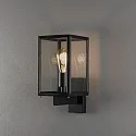 Konstsmide outdoor wall luminaire CARPI E27 IP44, black dimmable