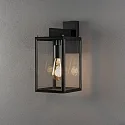 Konstsmide outdoor wall luminaire CARPI E27 IP44, black dimmable