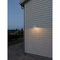 outdoor wall luminaire TRAPANI down, large, round E27 IP44, black dimmable