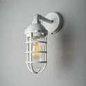outdoor wall luminaire OLBIA down, round, long E27 IP44, white dimmable