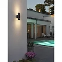 Konstsmide outdoor wall luminaire CUNEO UP/DOWN E27 IP54, black dimmable