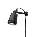 Konstsmide Outdoor LED Wand- und Erdspieß-Spot AMALFI, 12V, 1-flammig, 4W 3500K 280lm, inkl. Trafo, abnehmbarer Erdspieß, schwarz