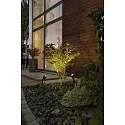 Konstsmide Outdoor LED Wand- und Erdspieß-Spot AMALFI, 12V, 1-flammig, 4W 3500K 280lm, inkl. Trafo, abnehmbarer Erdspieß, schwarz