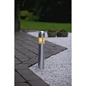 Konstsmide 3er-Set Erdpieß-Stableuchte AMALFI, Höhe 35cm, 12V, 3x G4 max. 15W, Edelstahl 304 / Kunststoff / Acrylglas