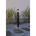 Konstsmide 3er-Set Erdpieß-Stableuchte AMALFI, Höhe 75cm, 12V, 3x G4 max. 15W, Schwarz, Kunststoff / Acrylglas