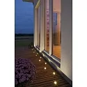 Konstsmide Mini LED Einbau-Bodenspots 6er-Set, I44, 12V, je 0.36W 3000K 5lm, Edelstahl 304 / Klarglas