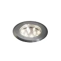 Mini LED Einbau-Bodenspots 3er-Set, I44, 12V, je 0.72W 3000K 12lm, Edelstahl 304 / Klarglas