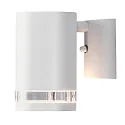 Außen-Wandstrahler MODENA, mit Reflektor für indirekten Lichtanteil, GU10 max. 35W, Weiß, Aluminium / Acrylglas klar