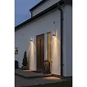 Outdoor wall spot MODENA DOWN, with opening for lateral light component, GU10 max. 35W, galvanised steel / clear acrylic glass