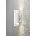 Außen-Wandleuchte MODENA UP/DOWN DOUBLE, 2x GU10 max. 35W, Weiß, Aluminium / Acrylglas klar