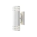 Konstsmide Außen-Wandleuchte MODENA UP/DOWN DOUBLE, 2x GU10 max. 35W, Weiß, Aluminium / Acrylglas klar