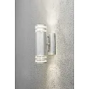Außen-Wandleuchte MODENA UP/DOWN DOUBLE, 2x GU10 max. 35W, Stahl galvanisiert / Acrylglas klar