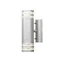 Konstsmide Außen-Wandleuchte MODENA UP/DOWN DOUBLE, 2x GU10 max. 35W, Stahl galvanisiert / Acrylglas klar