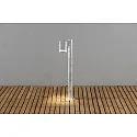 Wegeleuchte MODENA mit Pfahl, GU10 max. 35W, Stahl galvanisiert / Acrylglas klar