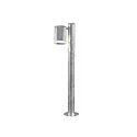 Path luminaire MODENA with pole, GU10 max. 35W, galvanised steel / clear acrylic glass