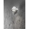 Outdoor wall luminaire TRIESTE, GU10 max. 35W, white aluminium / clear acrylic glass