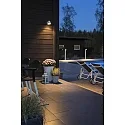 Konstsmide Outdoor wall luminaire TRIESTE, GU10 max. 35W, white aluminium / clear acrylic glass