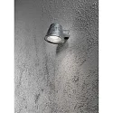 Outdoor wall luminaire TRIESTE, GU10 max. 35W, galvanised steel / clear acrylic glass
