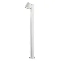 Konstsmide Path luminaire TRIESTE with pole, GU10 max. 35W, white aluminium / clear acrylic glass
