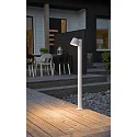 Konstsmide Path luminaire TRIESTE with pole, GU10 max. 35W, white aluminium / clear acrylic glass