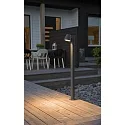 Path luminaire TRIESTE with pole, GU10 max. 35W, black aluminium / clear acrylic glass