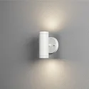 Konstsmide LED Außenwandleuchte MODENA UP&DOWN, 2x4W, IP44, Glas, weiß