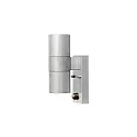 Konstsmide Außen-Wandleuchte MODENA UP/DOWN mit Bewegungsmelder, 2x GU10 max. 35W, Stahl galvanisiert / Klarglas