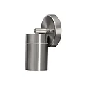 Konstsmide Außen-Wandspot MODENA, schwenkbar, GU10 max. 7W, Lichtkegel 105°, Edelstahl 304 / Klarglas