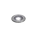 Konstsmide LED Solar-Bodeneinbau-Spot inkl. 2 Akkus, IP44, 0.06W 6000K 2lm, Edelstahl 304 / Klarglas
