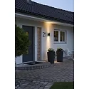 Außen-Wandleuchte MODENA, Up/Down, mit doppeltem Lichtkegel, IP44, 2x GU10 max. 35W, Schwarz, Aluminium / Klarglas