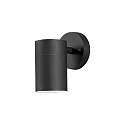 Außen-Wandleuchte MODENA, IP44, GU10 max. 35W, Schwarz, Aluminium / Klarglas