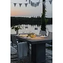 Konstsmide Outdoor LED Akku-Tischleuchte POSITANO, IP54, 2.2W 2700/3000K 180lm, mit Touch-Dimmer + USB-Ladestation, Weiß
