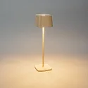 Konstsmide LED Akku-Tischleuchte CAPRI USB, eckig, 2,2W, 2700/3000K, 10-180lm, dimmbar, sand