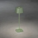 Konstsmide LED Akku-Tischleuchte CAPRI, eckig, 2,2W, 2700/3000K, IP54, dimmbar, grün/grau