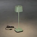 Konstsmide LED Akku-Tischleuchte CAPRI, eckig, 2,2W, 2700/3000K, IP54, dimmbar, grün/grau