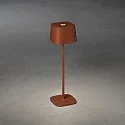 LED Akku-Tischleuchte CAPRI, eckig, 2,2W, 2700/3000K, IP54, dimmbar, terracotta