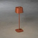 LED Akku-Tischleuchte CAPRI, eckig, 2,2W, 2700/3000K, IP54, dimmbar, terracotta