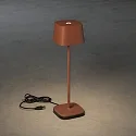 LED Akku-Tischleuchte CAPRI, eckig, 2,2W, 2700/3000K, IP54, dimmbar, terracotta