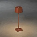 LED Akku-Tischleuchte CAPRI, eckig, 2,2W, 2700/3000K, IP54, dimmbar, terracotta