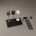Konstsmide Ladestation CHARGER für Konstsmide Akkuleuchten, 6-fach, inkl. Netzteil + Ebenen-Verbindern, IP20, schwarz