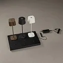 Konstsmide Ladestation CHARGER für Konstsmide Akkuleuchten, 6-fach, inkl. Netzteil + Ebenen-Verbindern, IP20, schwarz