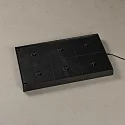 Konstsmide Ladestation CHARGER für Konstsmide Akkuleuchten, 6-fach, inkl. Netzteil + Ebenen-Verbindern, IP20, schwarz