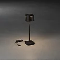 Outdoor LED accu table lamp NICE, IP54, 2.5W 2700/3000K 120lm, dimmable, black