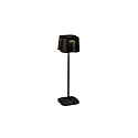Konstsmide Outdoor LED Akku-Tischleuchte NICE, IP54, 2.5W 2700K/3000K 120lm, mit Touch-Dimmer, Schwarz