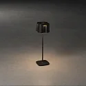 Konstsmide Outdoor LED Akku-Tischleuchte NICE, IP54, 2.5W 2700K/3000K 120lm, mit Touch-Dimmer, Schwarz
